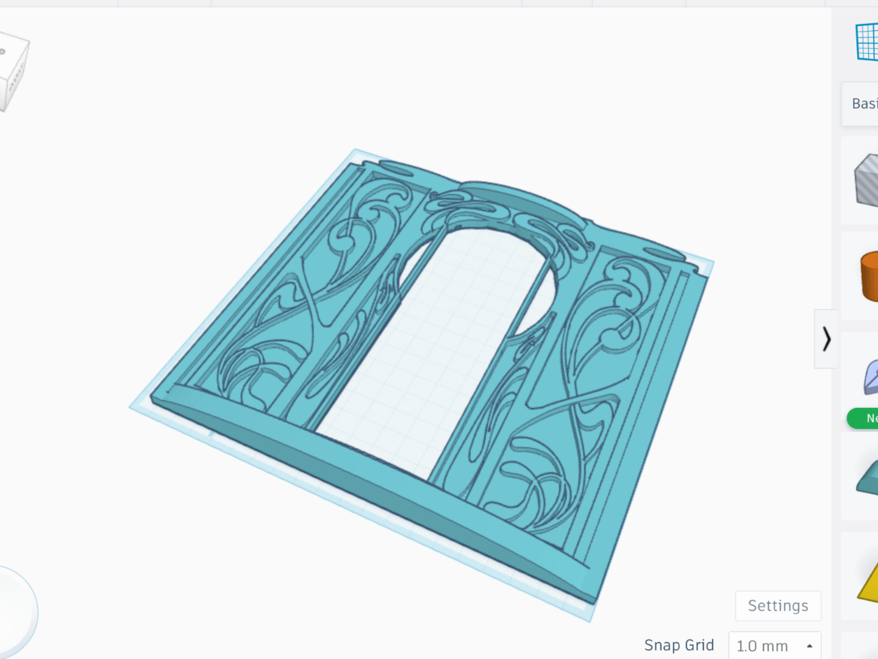 Art nouveau door frame