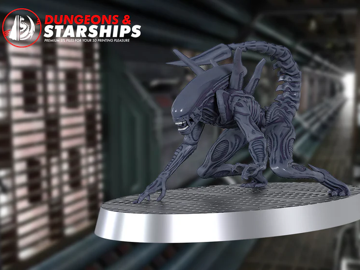 Xenomorph Pose 3 - Crawling - Alien
