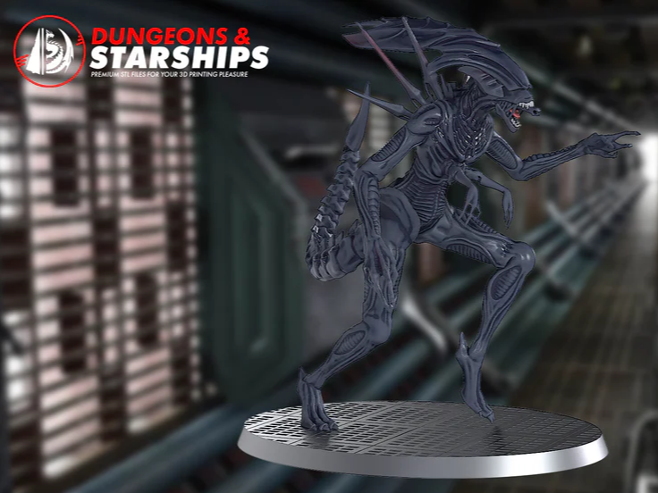 Xenomorph Queen - Pose 2 Running - Alien