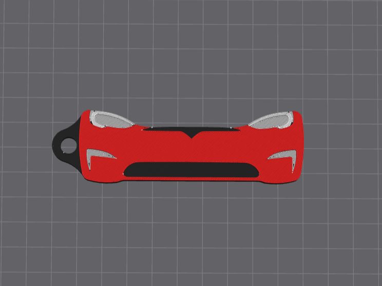 Tesla Model S Keychain
