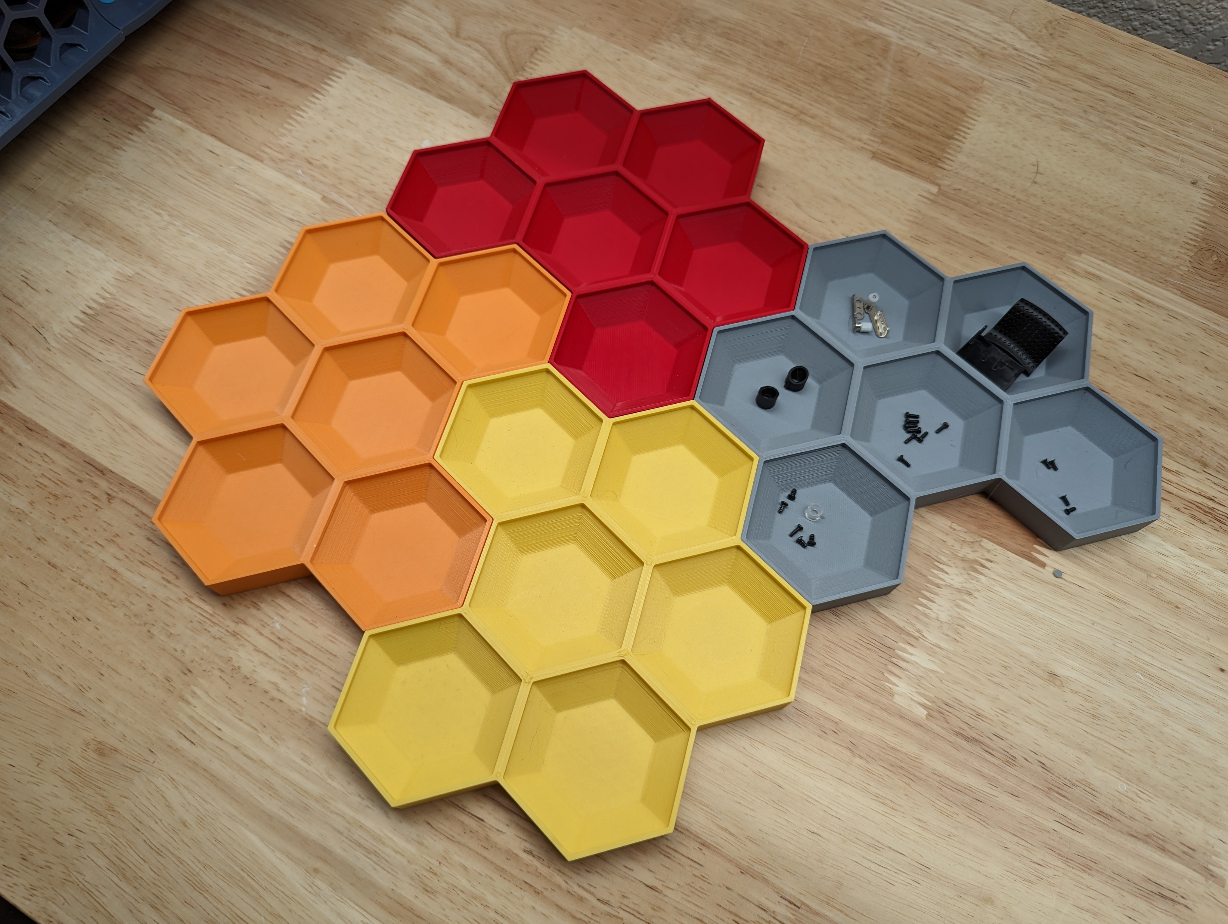 Hex Parts Tray