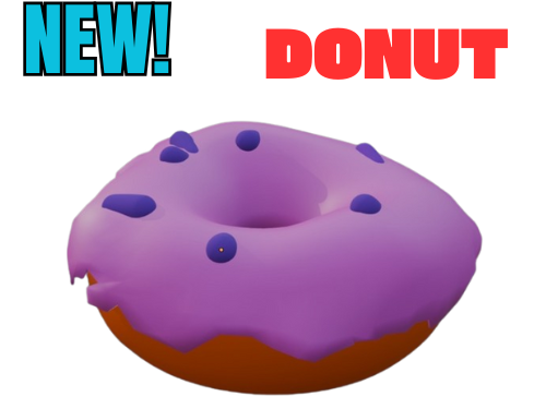 Donut (Single color stl and multicolor obj)
