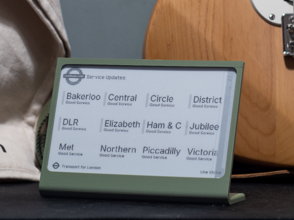 TRMNL Stand for E-Ink Dashboard