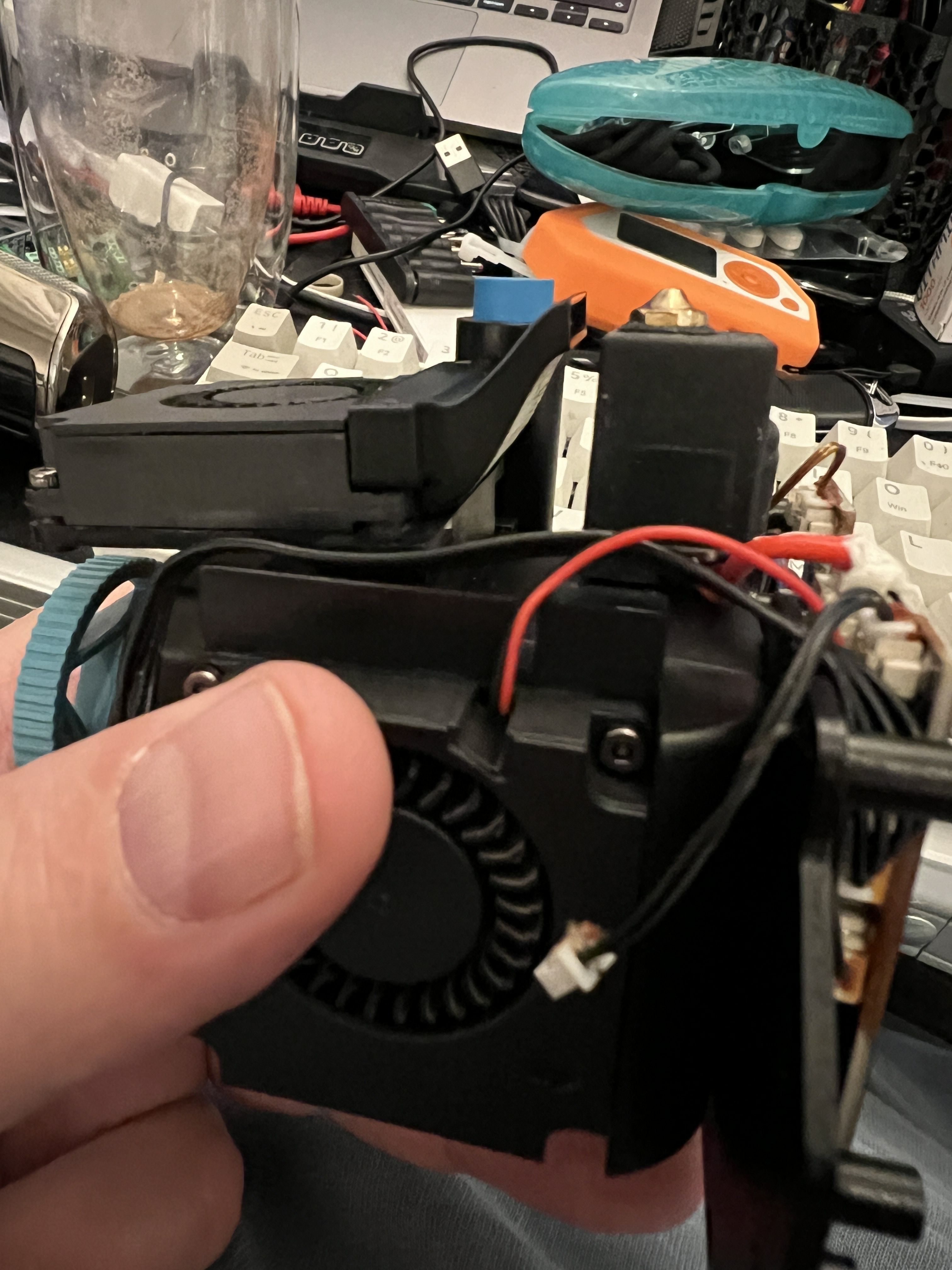 Sovol sv07+ part cooling duct for shorter nozzle