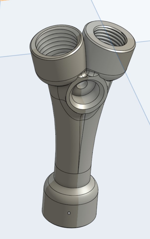 Y-Splitter using PushFit for M10x1 and  1/2x18