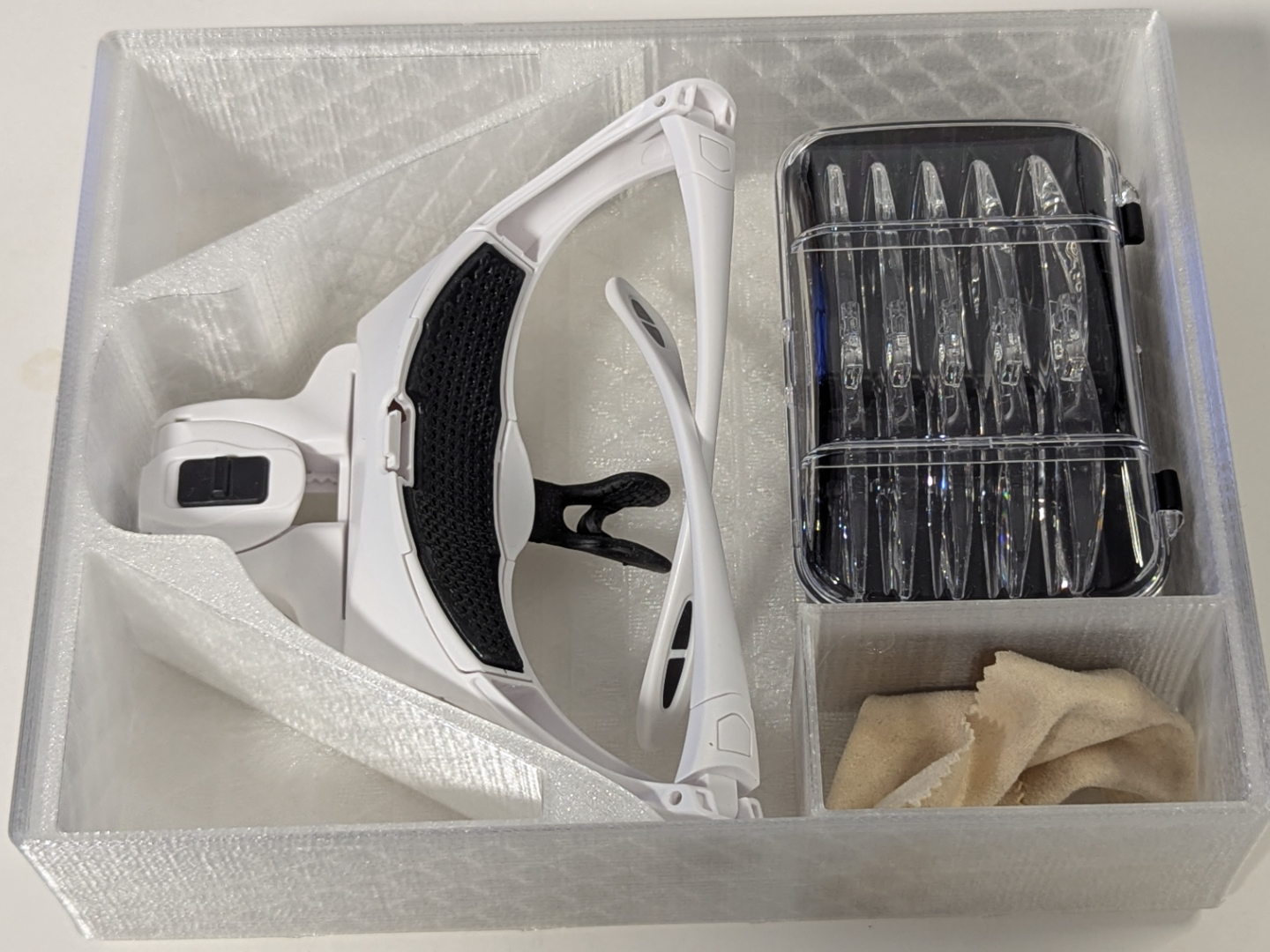 Gridfinity for Headset Magnifier
