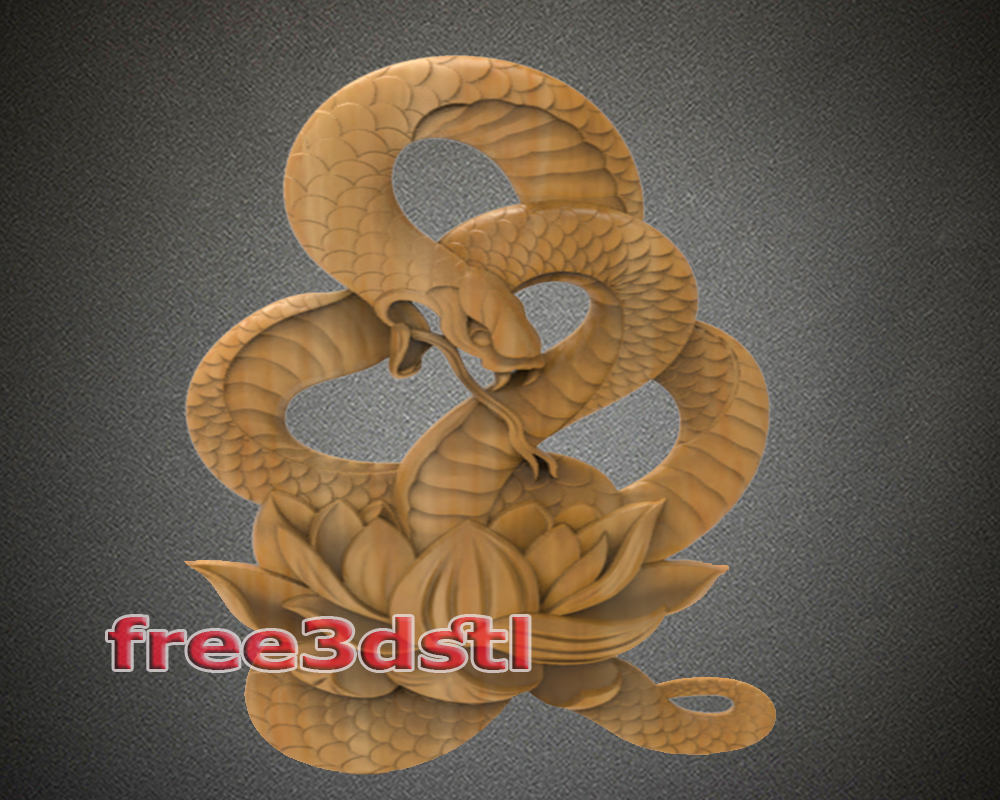snake Lotus 3D STL Model (FREE)