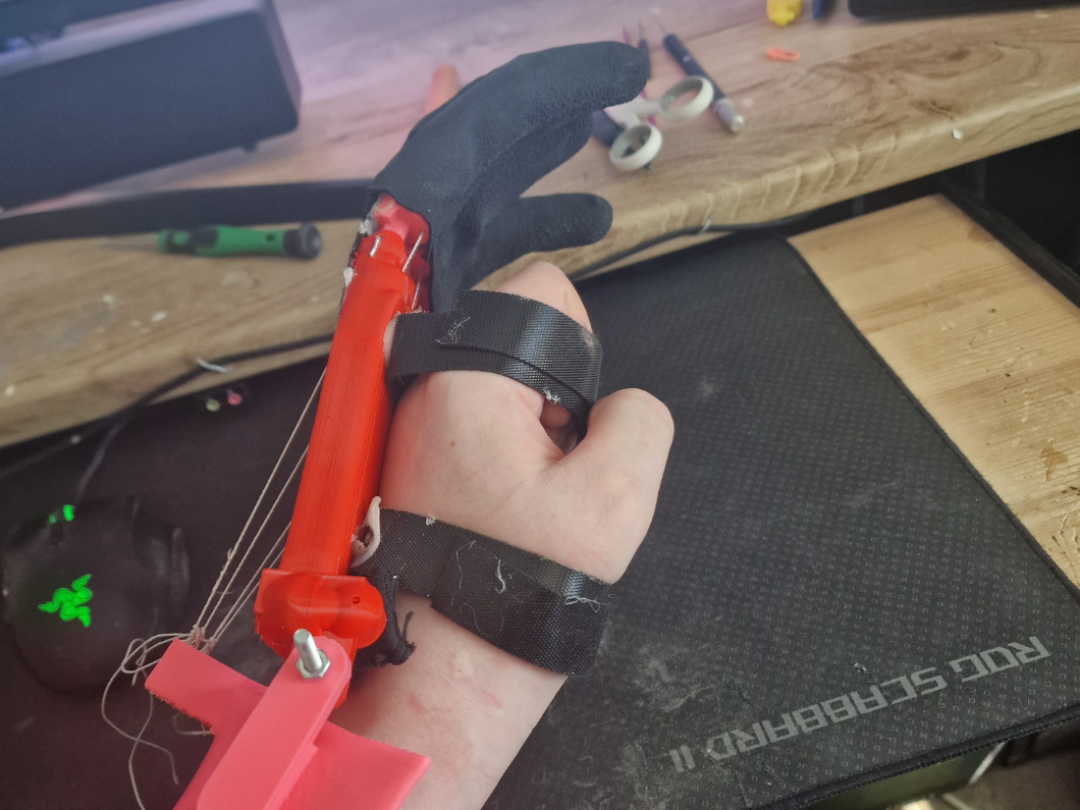 Wrist powered simple prosthetic arm