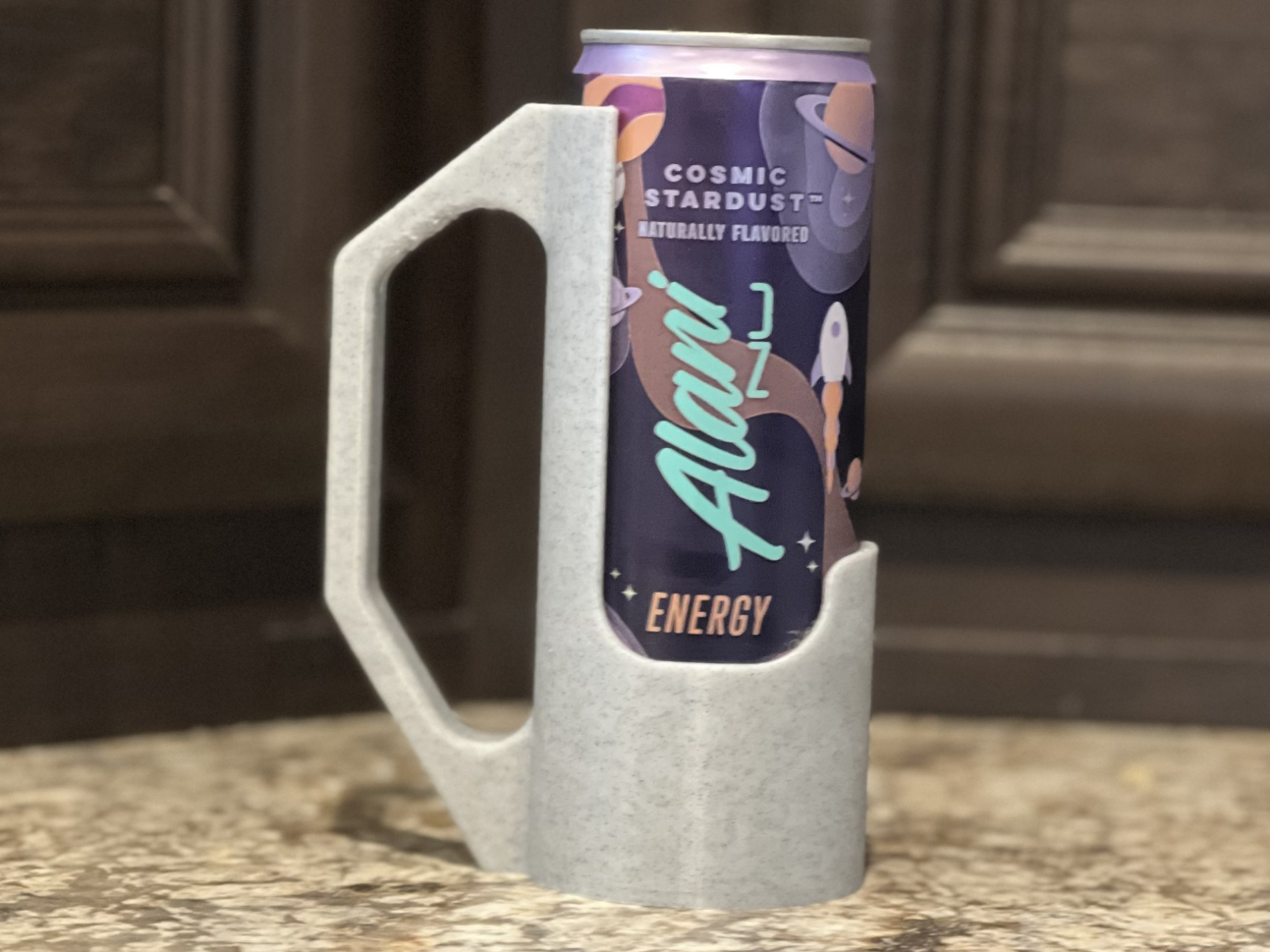 12oz Alani RedBull Handled Holder