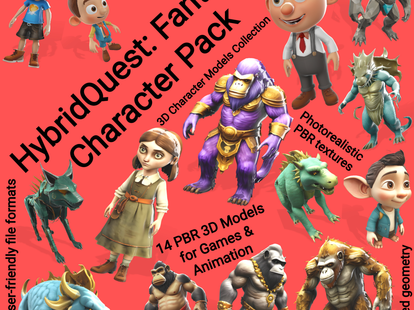 HybridQuest: Fantasy Character Pack
