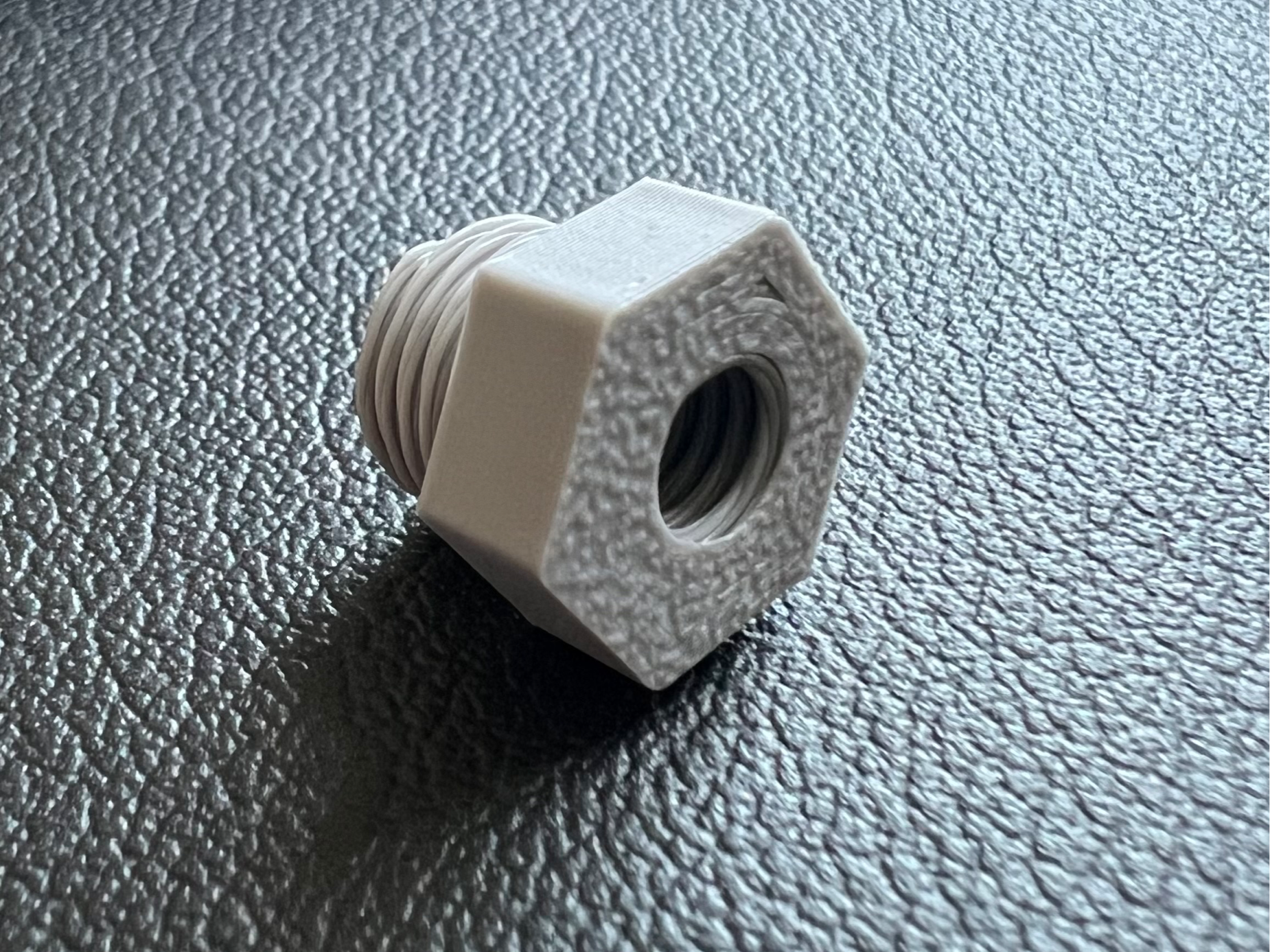 PTFE PC-M6 Female to PC-M10 Male connector