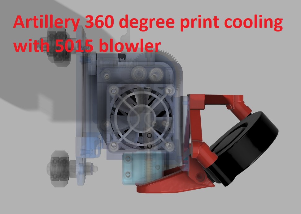Artillery 360 degree print cooling