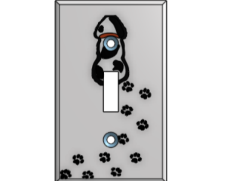 Dog tail light switch cover