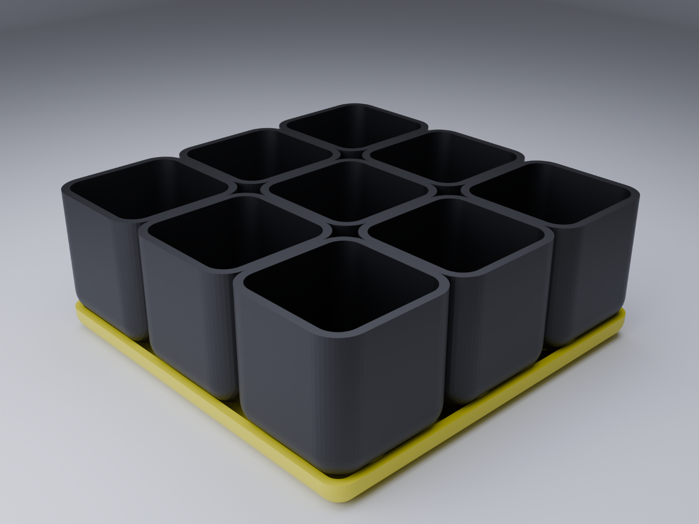 Modular 9 Pot Seedling Starter Tray System