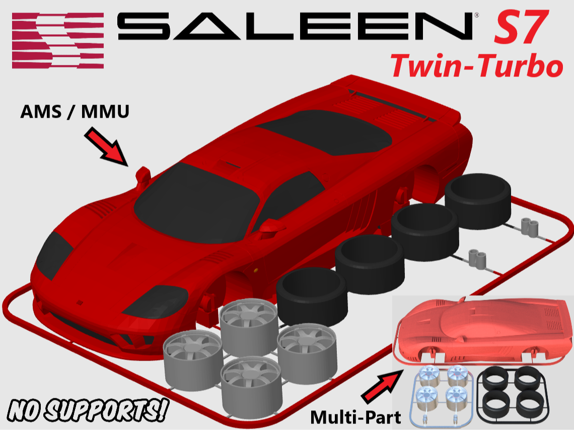 Saleen S7 Twin Turbo Kit Card (1:24 scale)