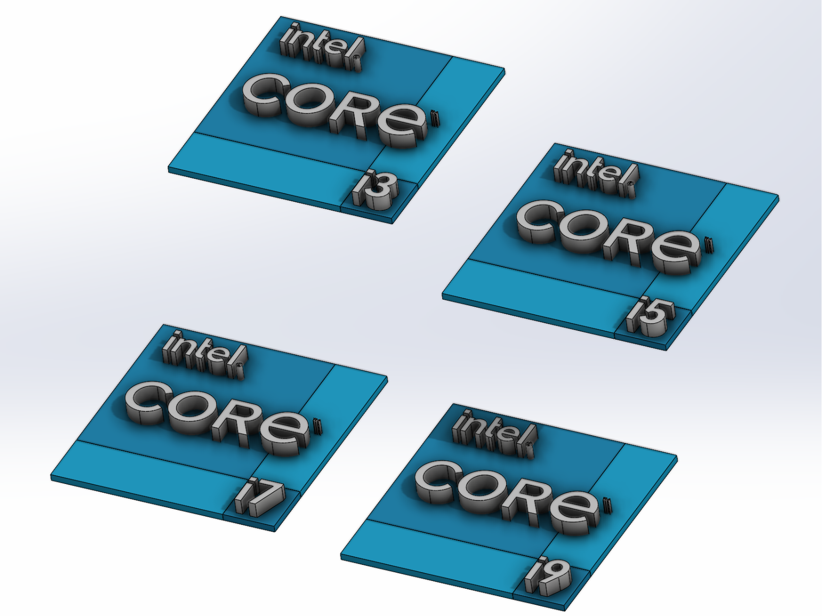 Intel Core Logos