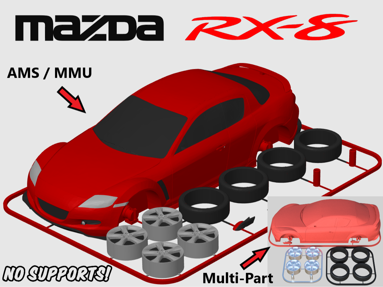 Mazda RX-8 Kit Card (1:24 scale)