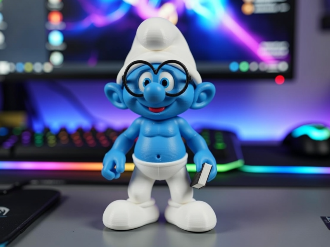 Brainy Smurf – Pre-Colored 3D Model