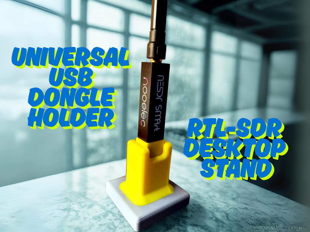 RTL-SDR Desktop Stand–Universal USB Dongle Holder
