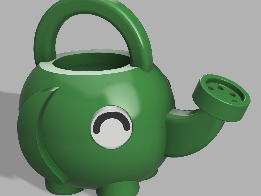 Animal Crossing watering can keychain