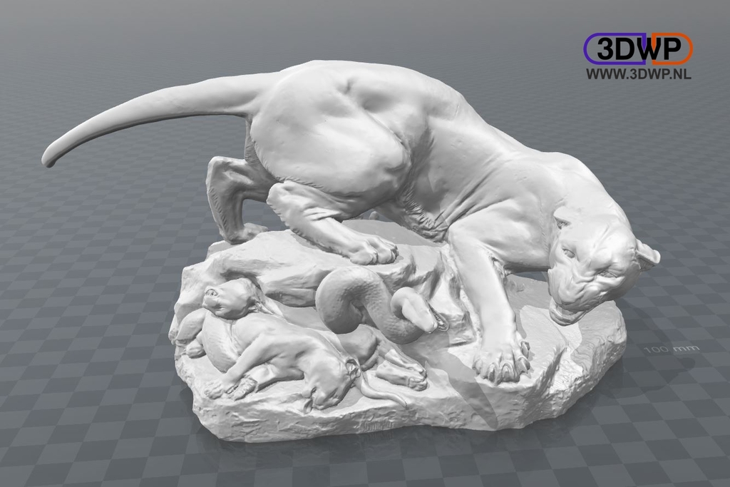 Georges Gardet - Drame Au Désert (Statue 3D Scan)