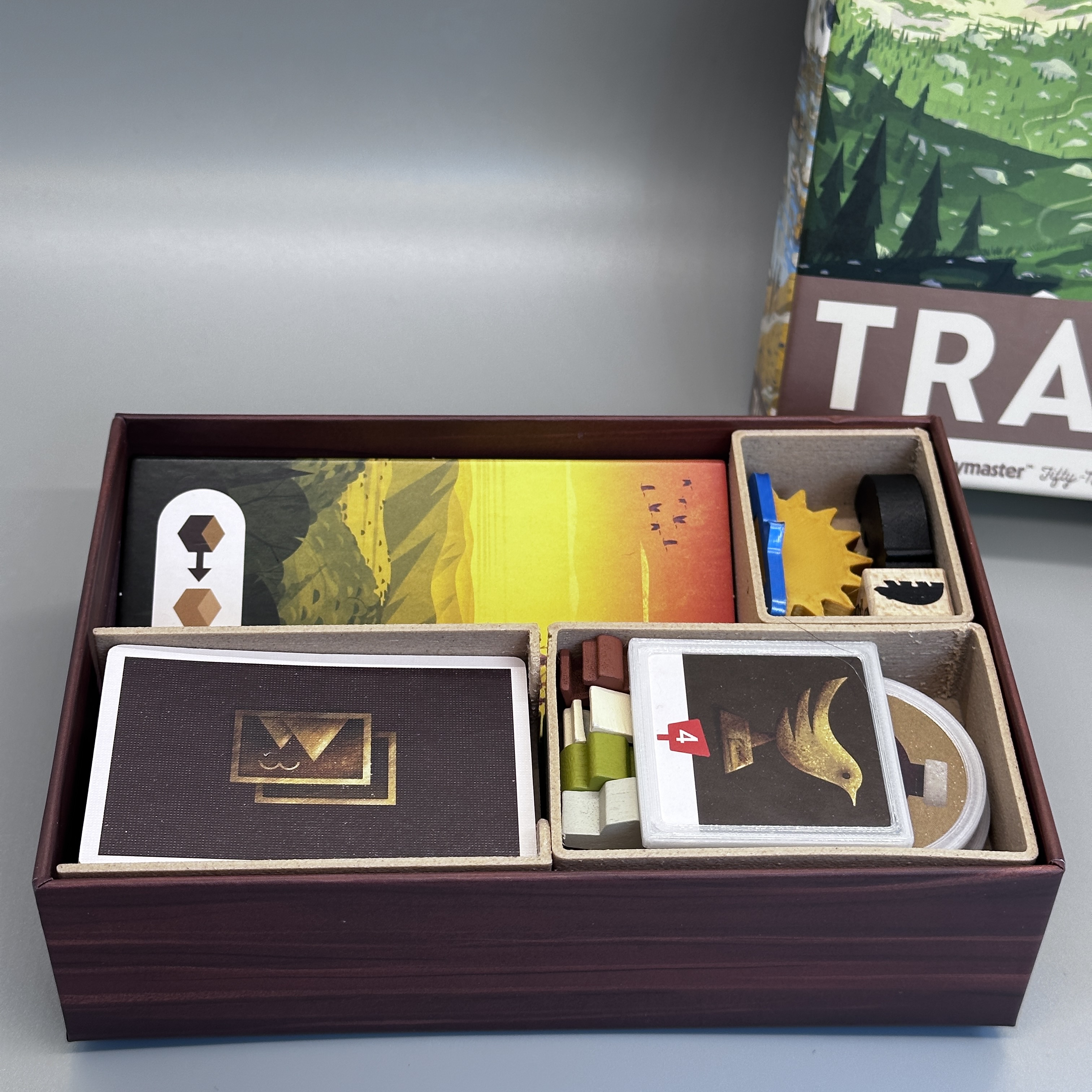 Organizer/Component Upgrades for Trails Boardgame