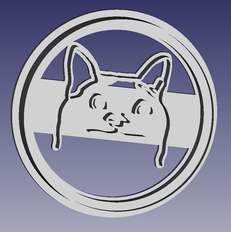 Polite Cat Cookie