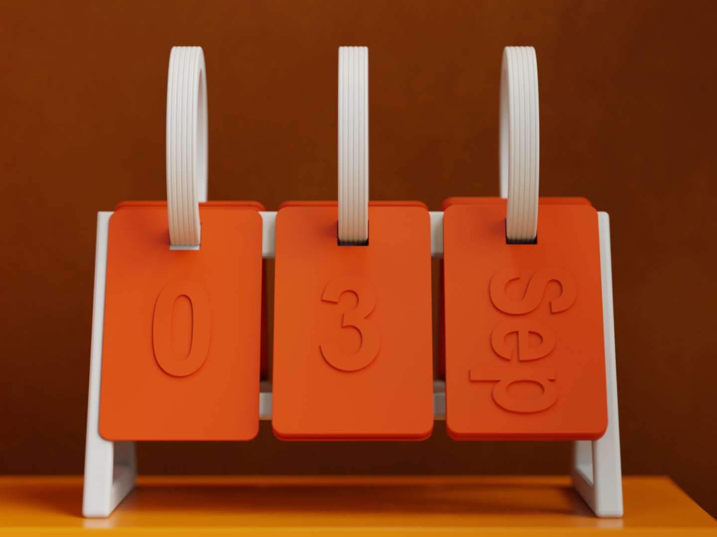 Flip Desk Calendar – Contemporary Office Decor