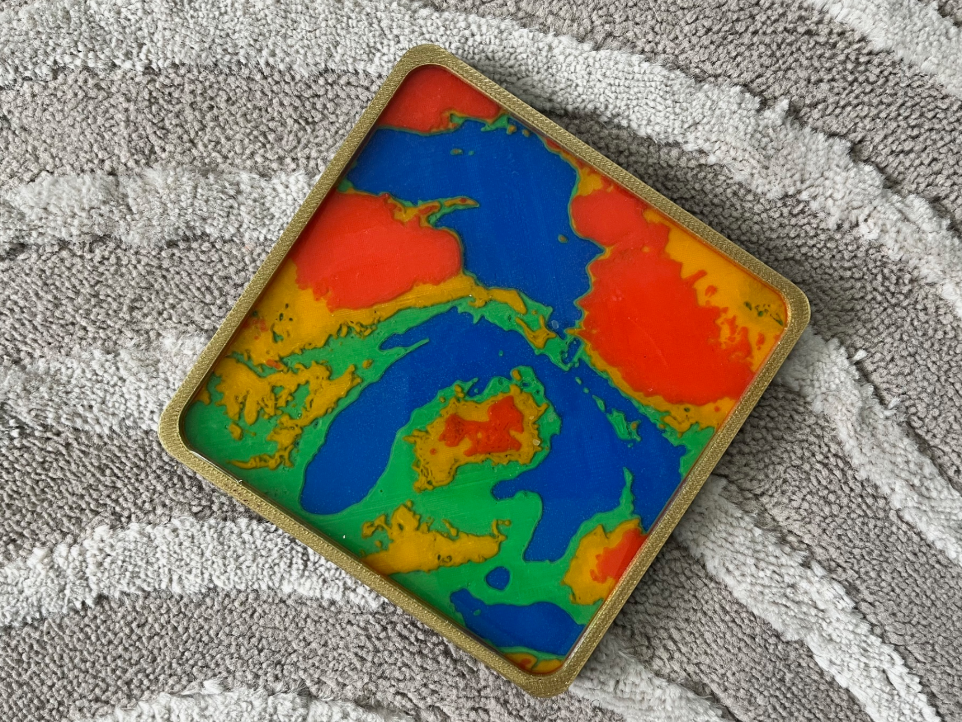 Topographic Michigan Coaster