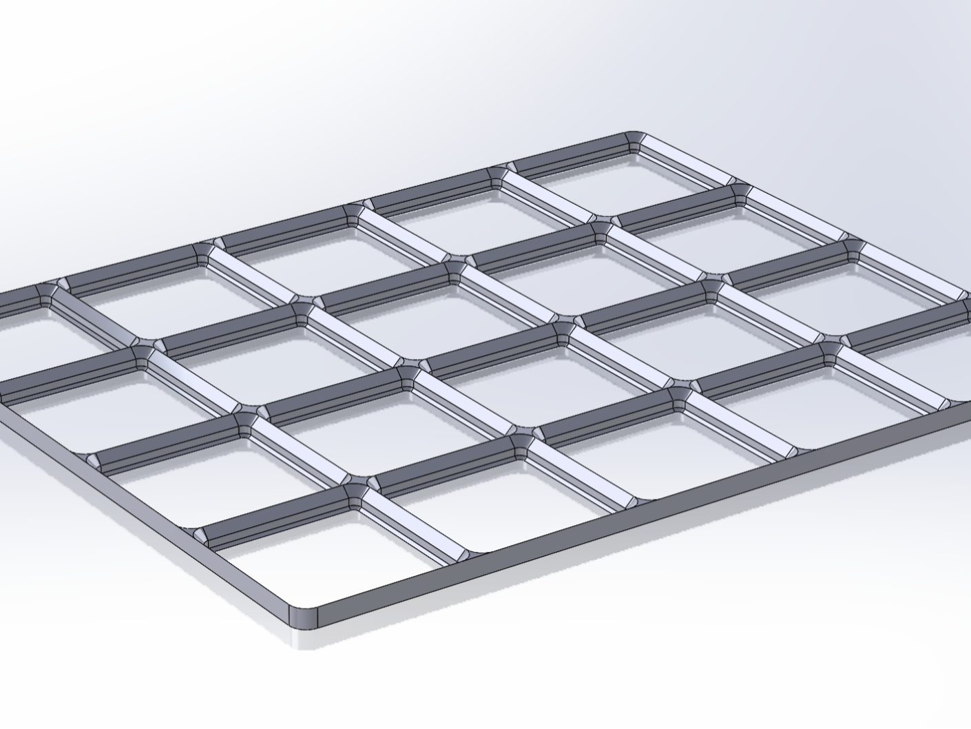 Solidworks Parametric Gridfinity Base