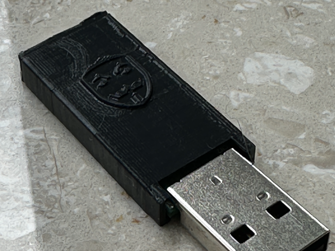 anonymous logo cover for flash drive