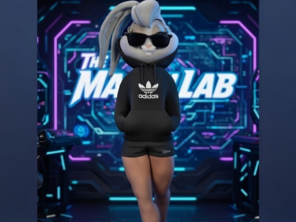 Life-Size Urban Vibes Lola Bunny Street Style