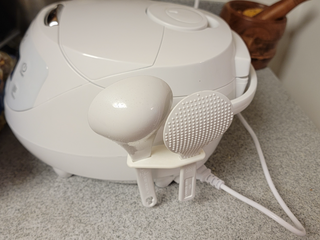 Rice Cooker spatula and scooper storage