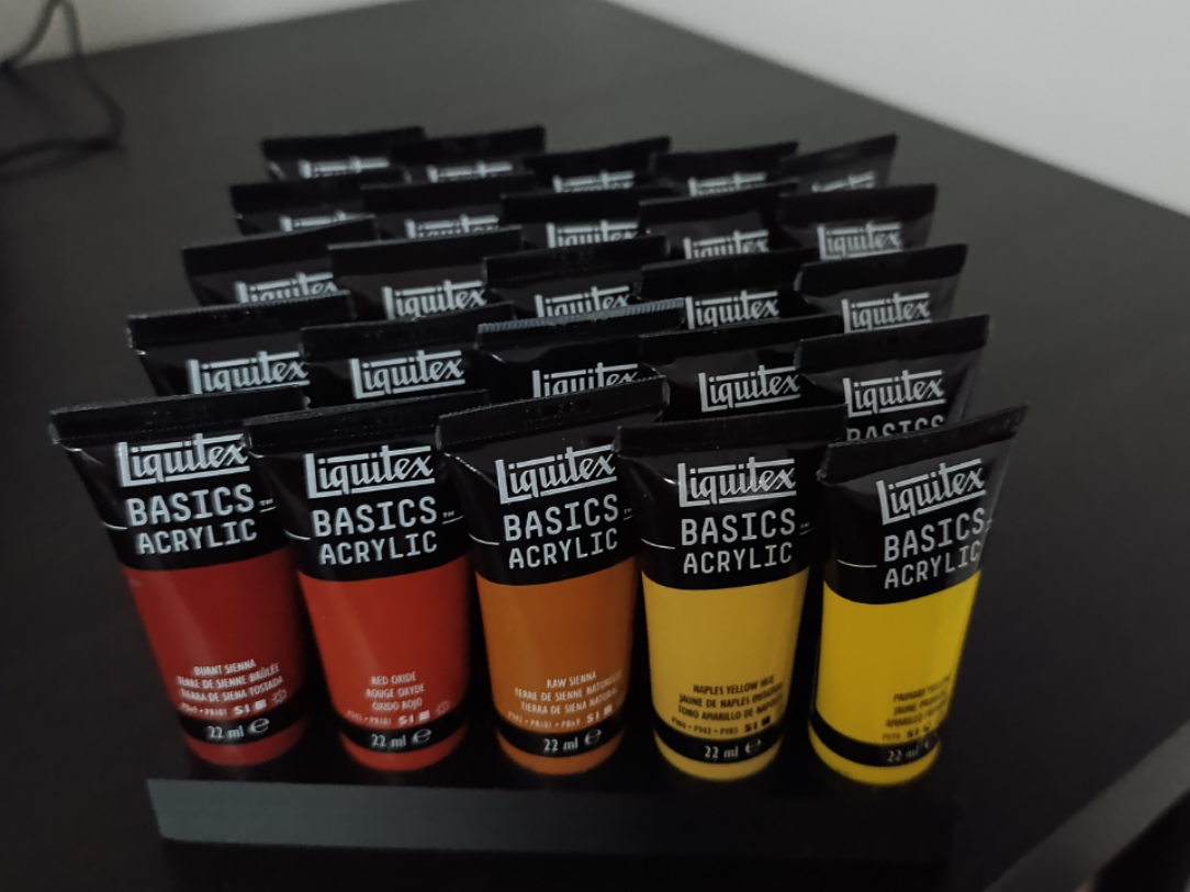 porta tubetti acrilici liquitex