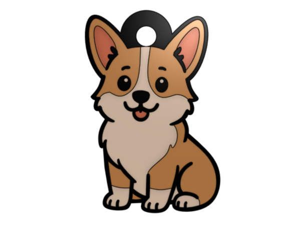 Corgi Keychain