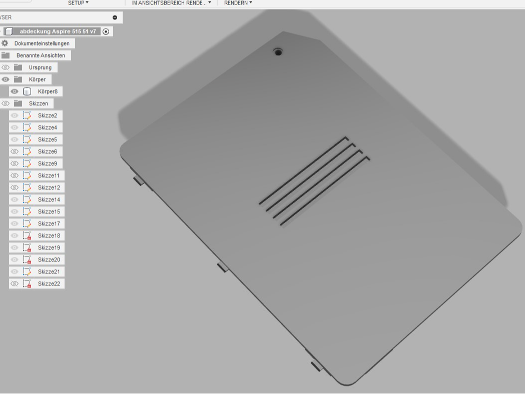 Acer Aspire 515-51 HDD Cover Plate