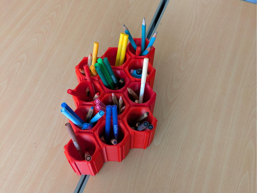 Interlocking Hexagon Pencil Pot