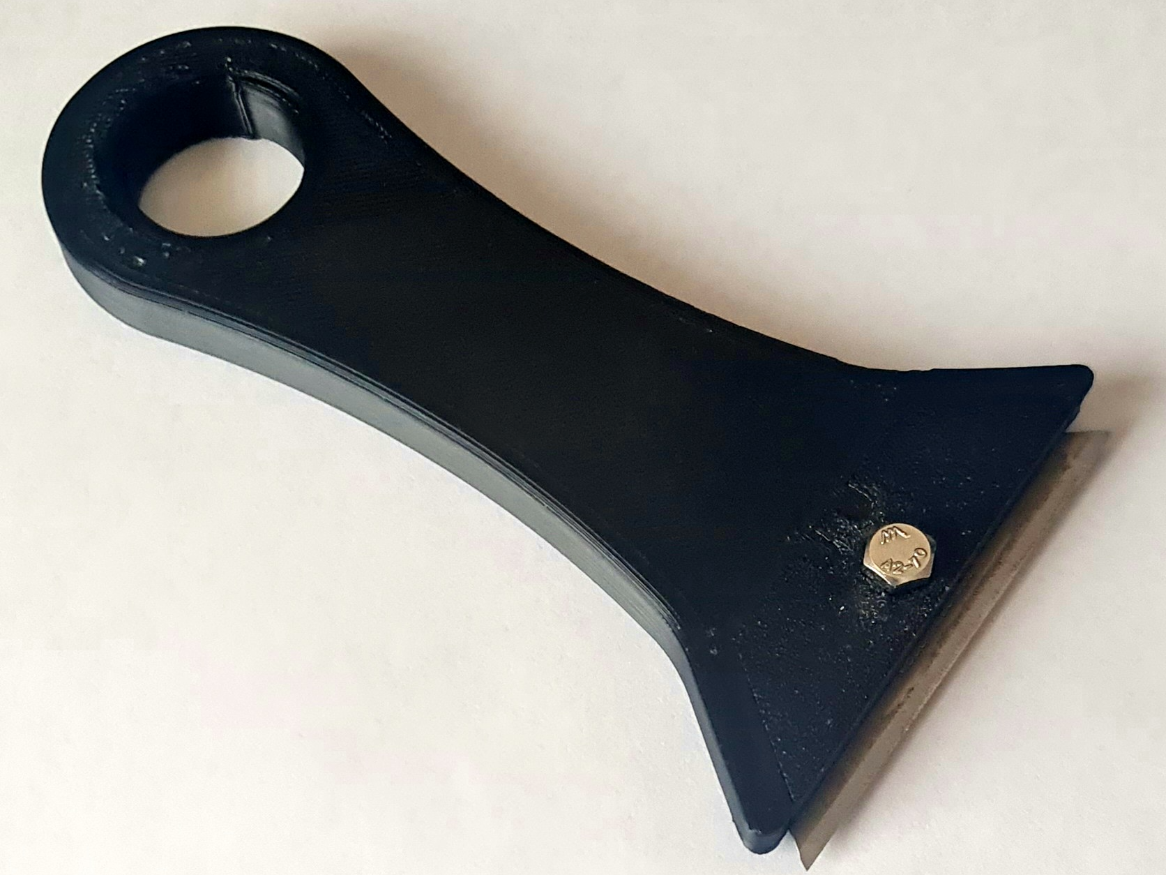 Druckbettschaber mit wechselbarer Trapezklinge