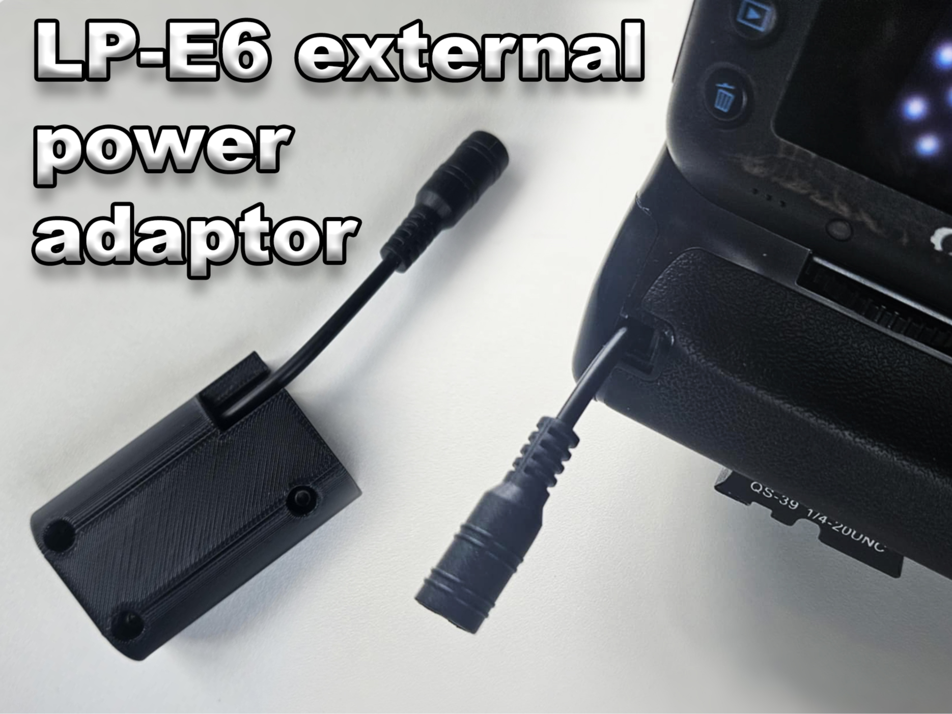 LP-E6 external power adapter