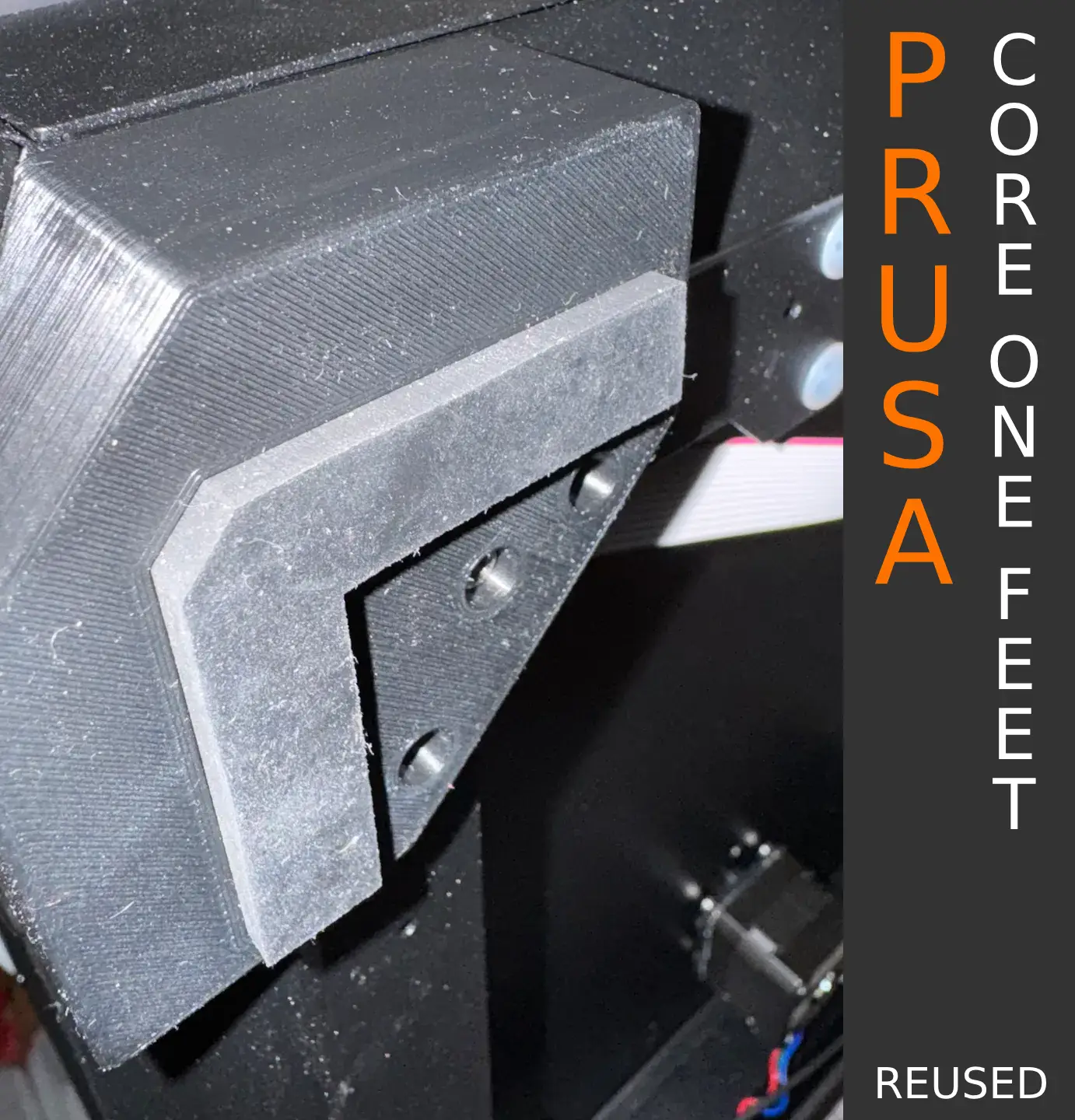 Prusa Core One Feet v2 - Prusa feet reuse