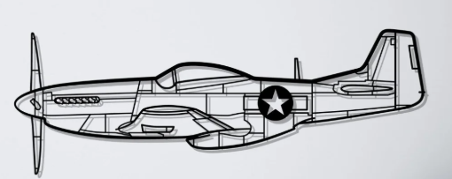 P-51 Mustang Wall Art