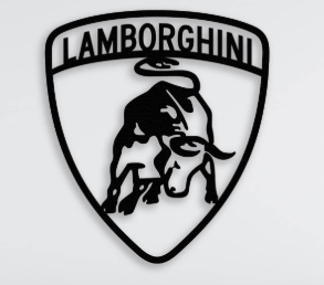 Lamborghini Logo Wall Art