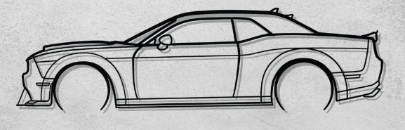 Dodge Challenger SRT Wall Art