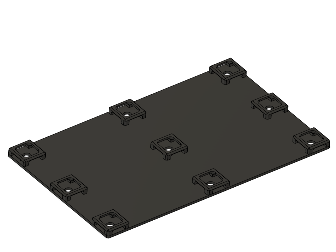 Universal Cable Tie Mounting Plate Wire Organizer