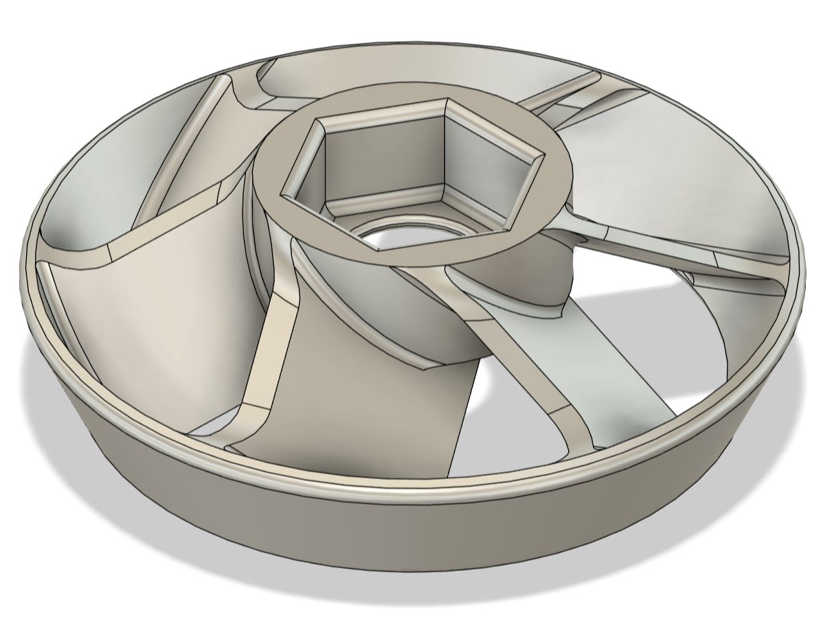 Collet nut fan