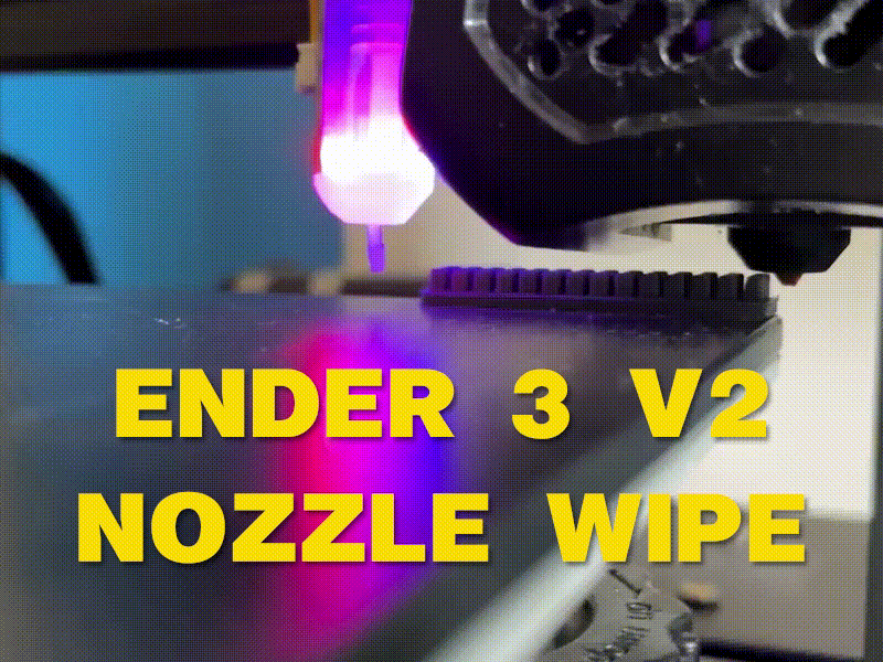 Ender 3 v2 nozzle wipe