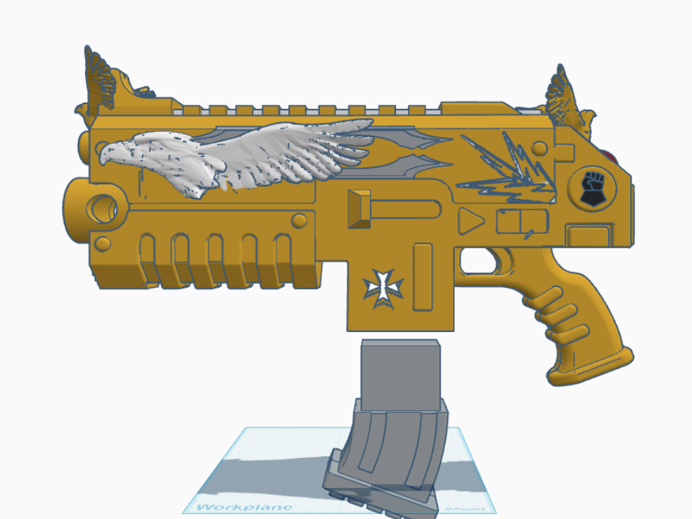 kitbashed boltgun