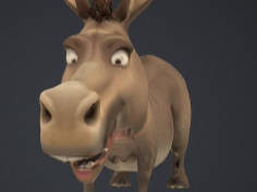 donkey from shreck beaten up