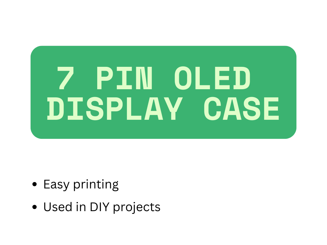 7 pin 0.96 oled case