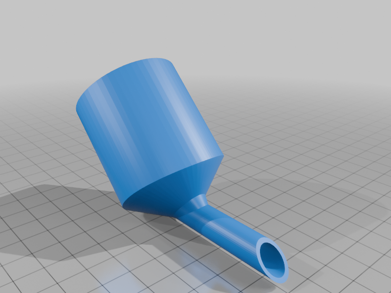 45° angled small funnel